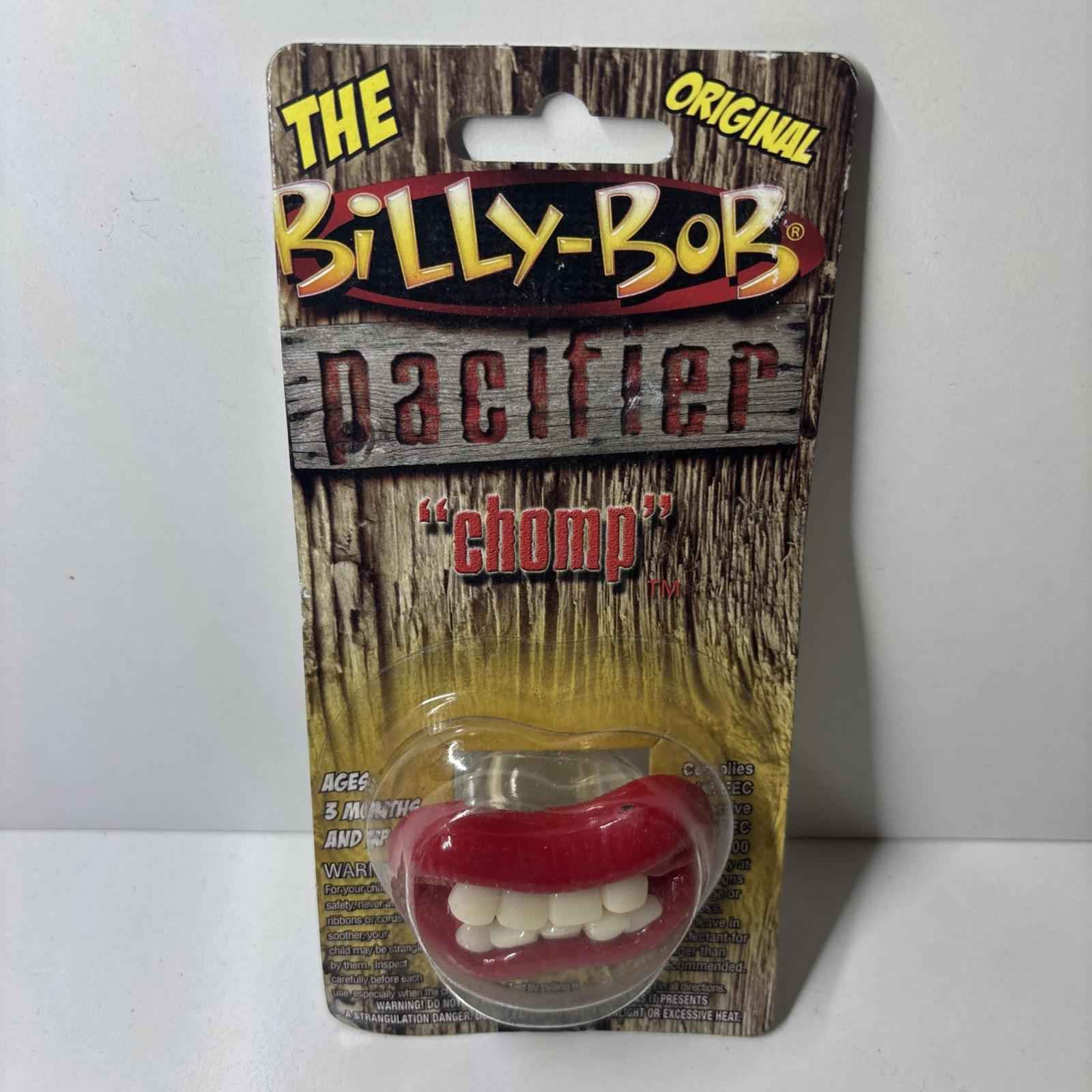 Billy Bobs Chomp Teeth Pacifier  Novelty Baby Pacifier Funny Baby Shower Gift