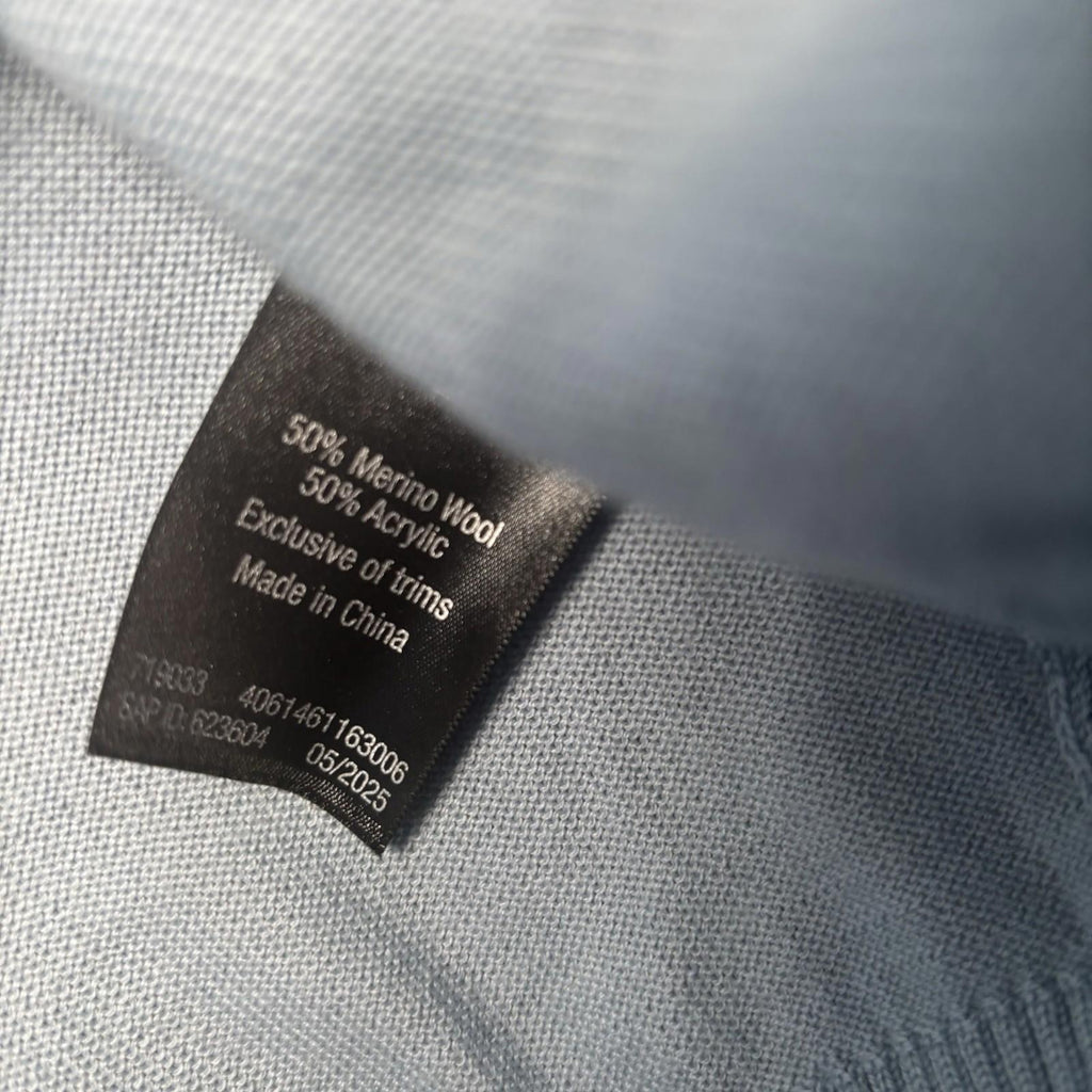 Crane Ski Merino Polyester Jumper  Navy Blue Knit Sweater BNWT - Come Sell Nearly Anything