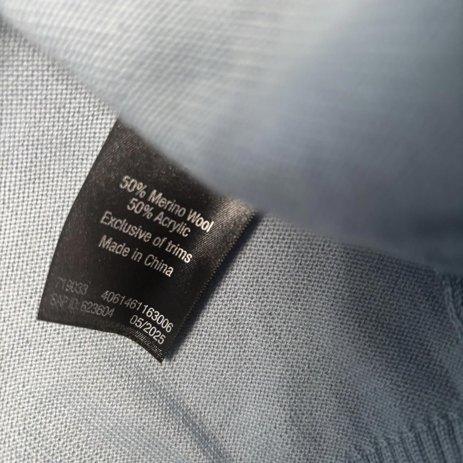 Crane Ski Merino Polyester Jumper  Navy Blue Knit Sweater BNWT - Come Sell Nearly Anything