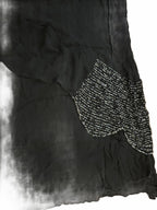 Black Lisa Ho Rayon Dress with Beaded Trim Accents - Come Sell Nearly Anything