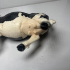 Vintage Jersy Cow Farm Animal Plastic PVC Roll Play Toy Figure Figurine 8 Inch
