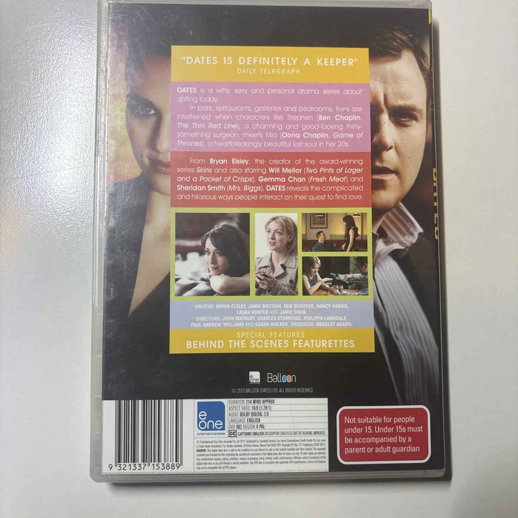 Dates The Complete First Season (DVD, 2013, R4) Balloon Fox Studios Australian