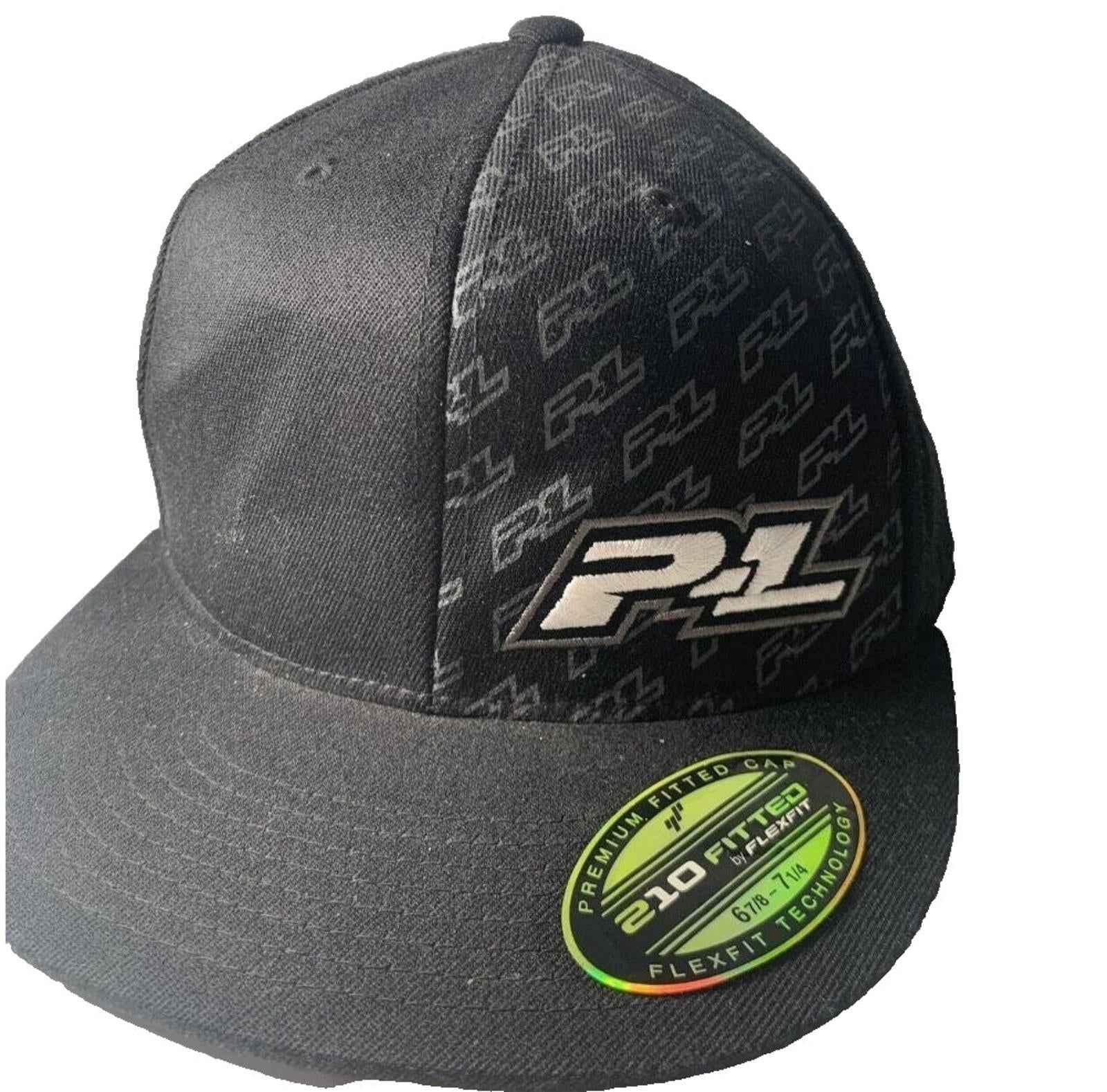 P-1 210 Fitted By Flexfit Baseball Cap, Black &amp; Grey Like New.