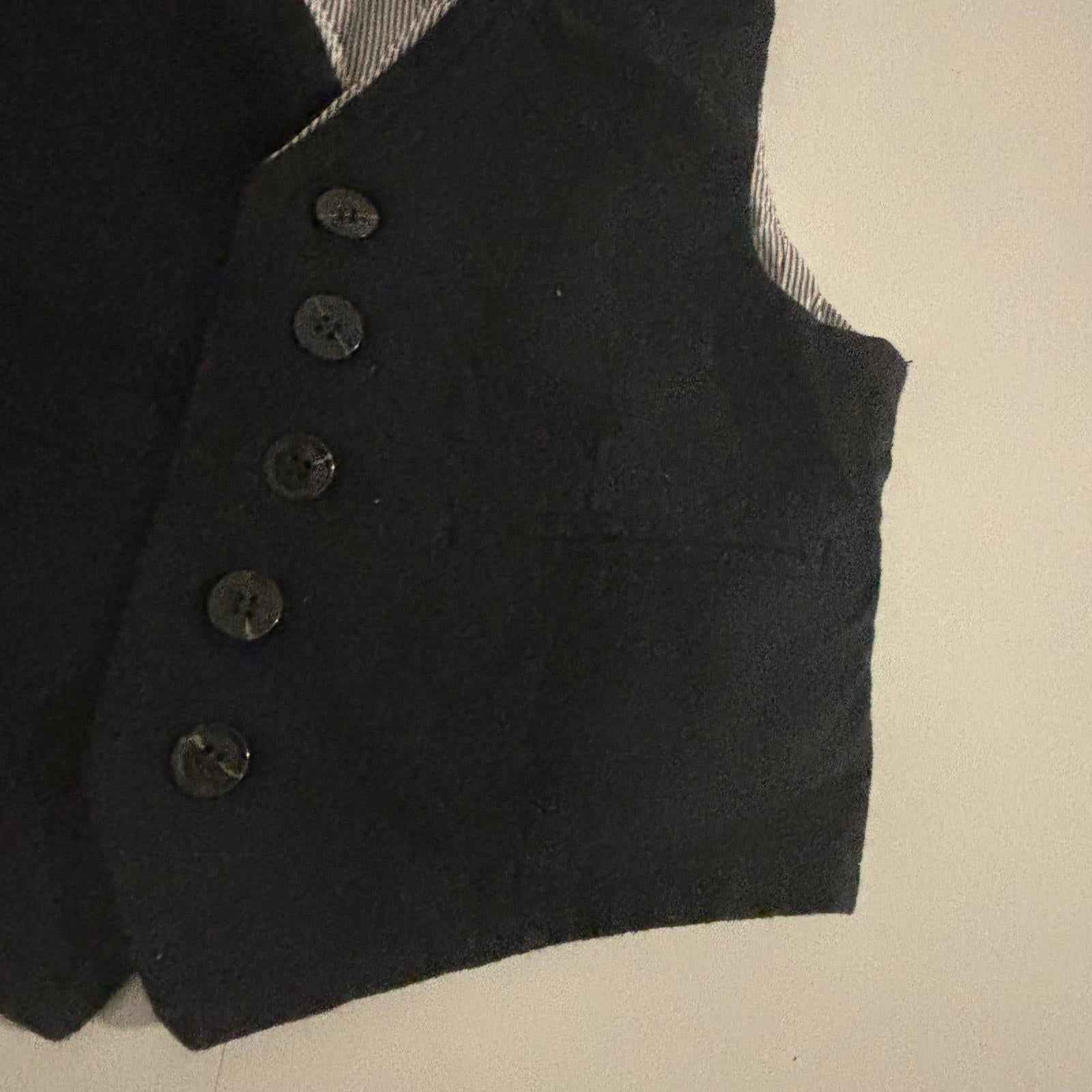 Industrie Kids Black Cotton Vest Size 4 (High Quality)