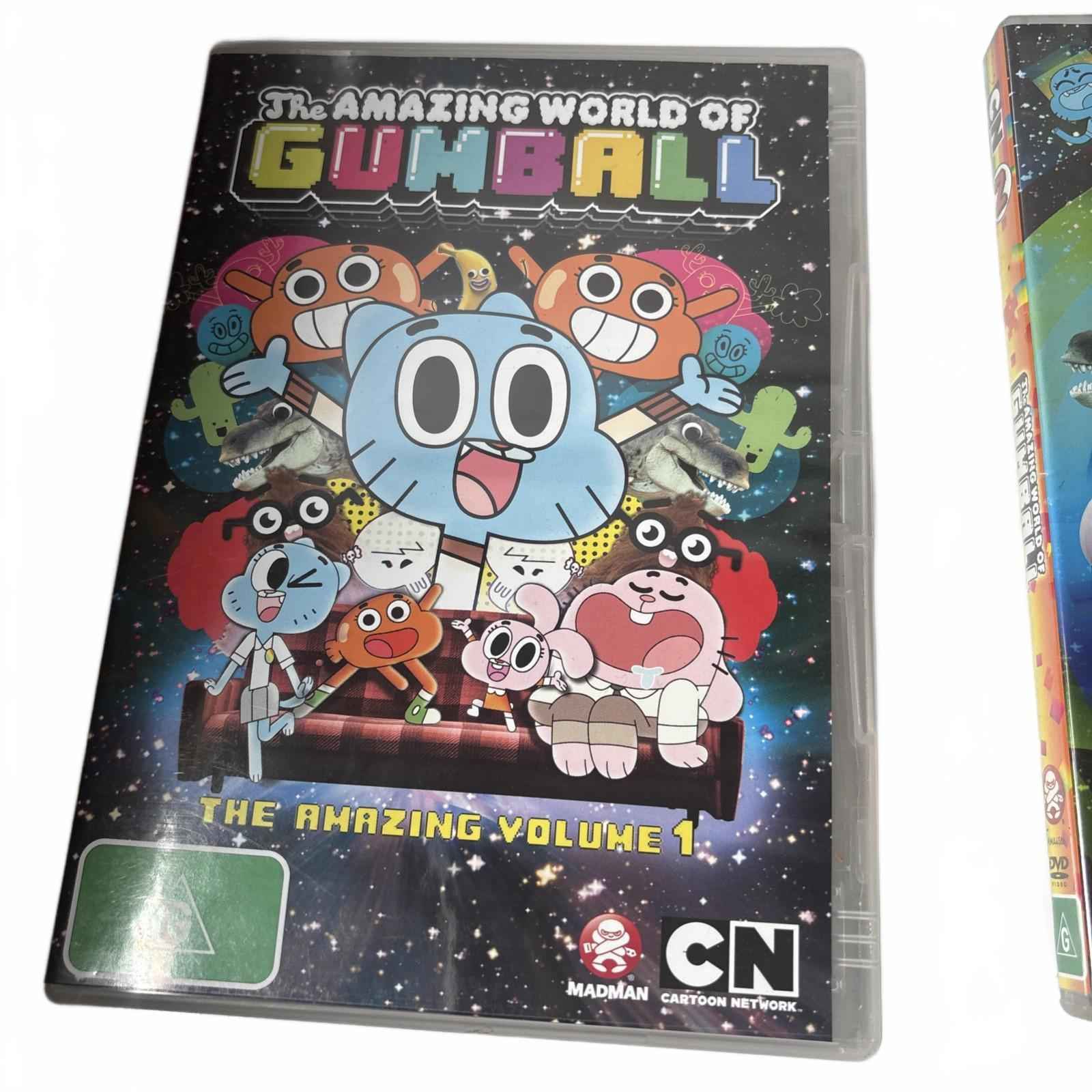 The Amazing World of Gumball: The Amazing Volumes 1,2 & 3 DVDs - Region 4, PAL