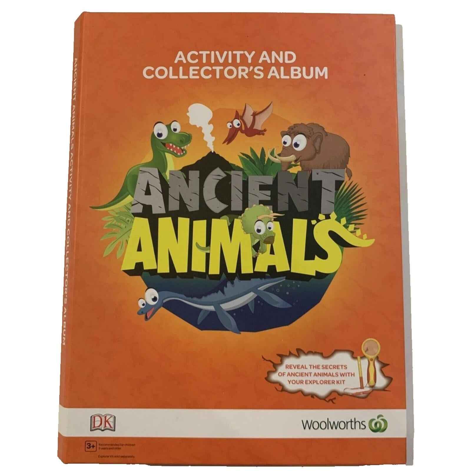 Woolworths Ancient Animals Activities And Collector's Album Complete Full Set.