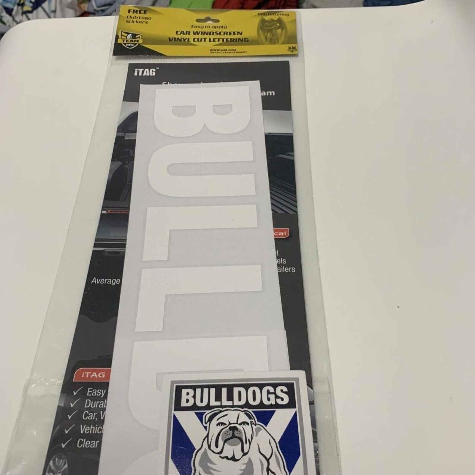Canterbury Bulldogs BIG Car Window Decal Vinyl Sticker LETTERING Mancave Gifts.