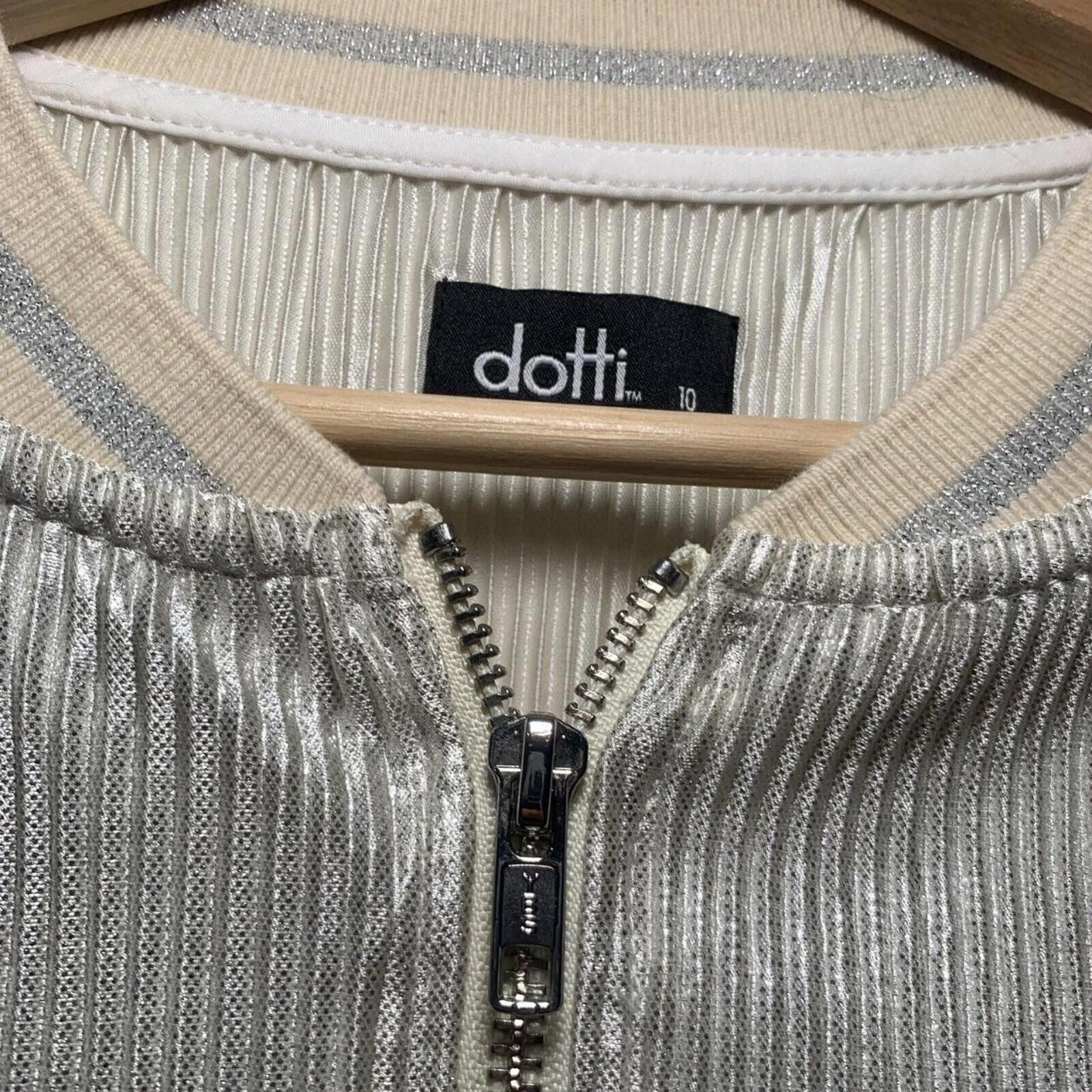 LADIES DOTTI Vintage Rave Skater ZIP UP JACKET SIZE 10 - Come Sell Nearly Anything