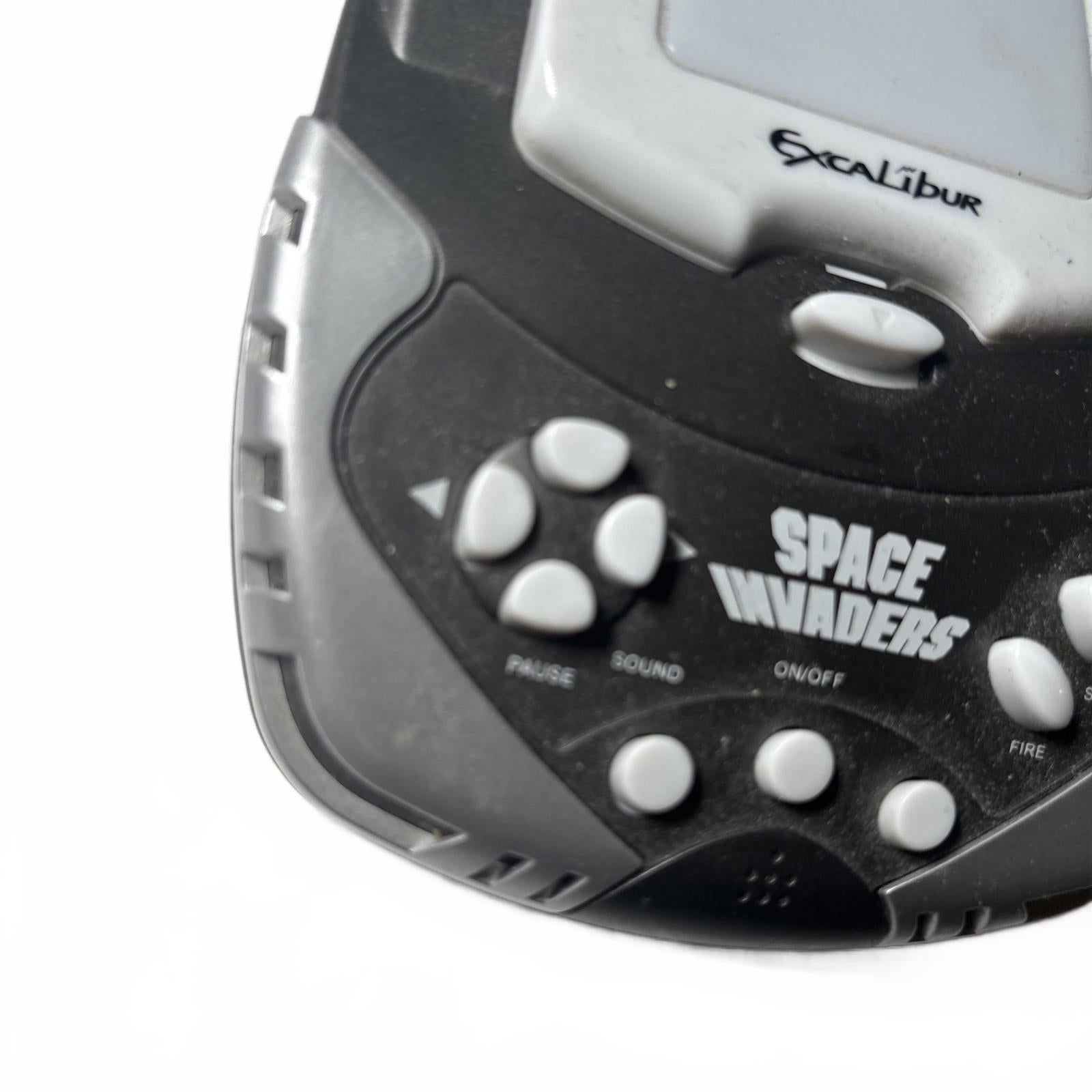 Space Invaders Electronic Handheld Game LCD Toy Excalibur #402-1CS Works