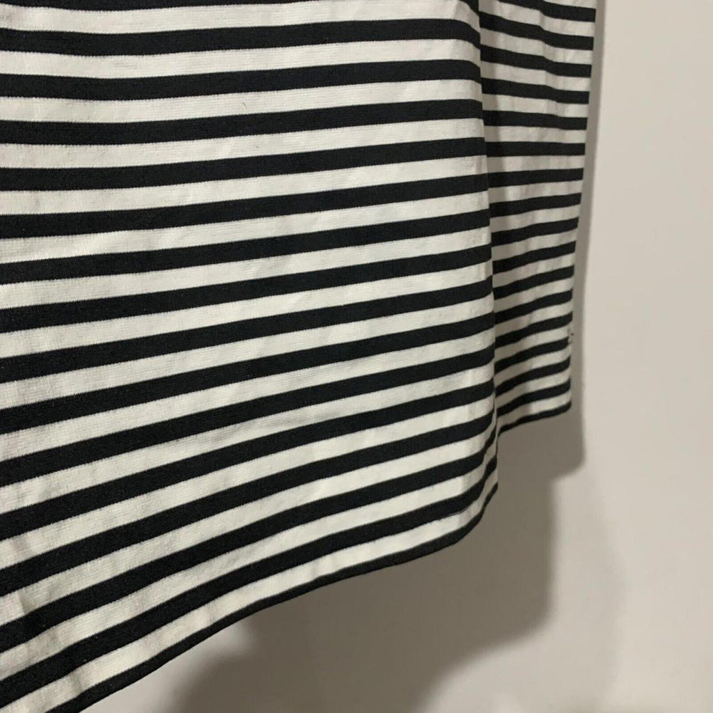 Bodycon Dress Open Shoulder & Back Guess Womens Black White Striped Size L - Come Sell Nearly Anything