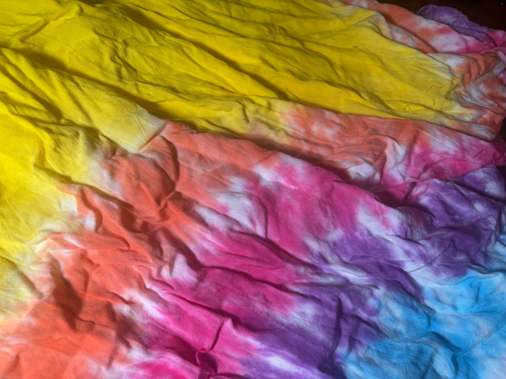 Yellow Tie-Dye Casual Women's Dress with Spaghetti Straps - Come Sell Nearly Anything