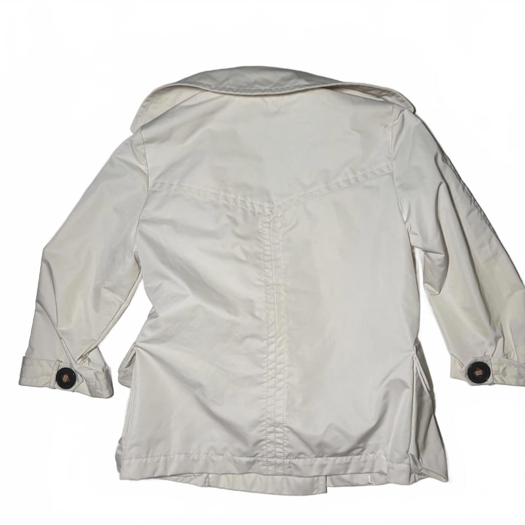 Fay Women's Trench Coat Size L Cream Double-Breasted   #TrenchCoat #Fay - Come Sell Nearly Anything