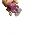 Tallulah Doll Figure Pink Dress Tickety Toc Posable Figure 2.5” Tall