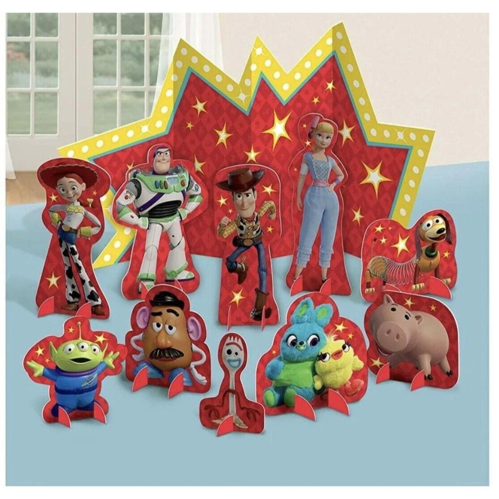 Disney Toy Story 4 Table Decorating Kit Birthday Party Supplies Center Piece - Come Sell Nearly Anything