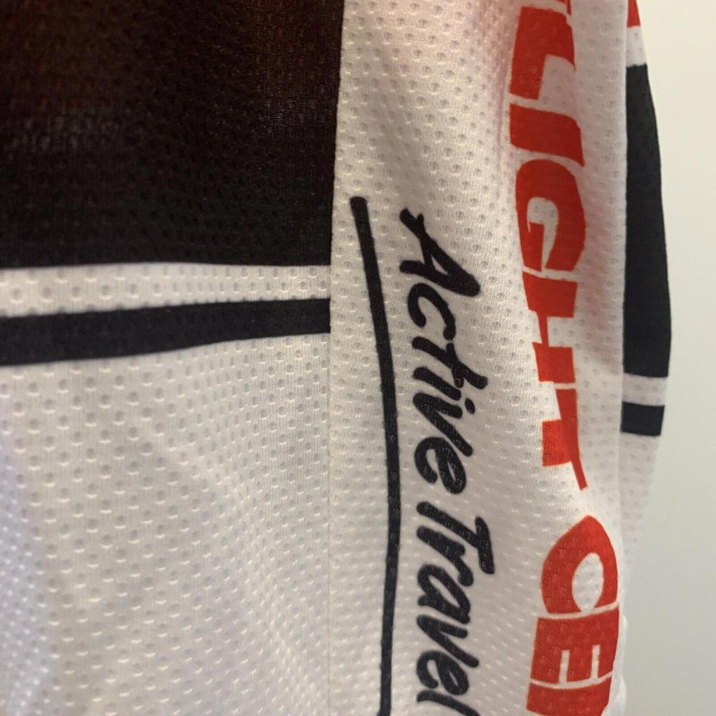 Nimble Wear Race Cut White Flight Centre Bike Shirt Size M Active Travel. T6-14 - Come Sell Nearly Anything