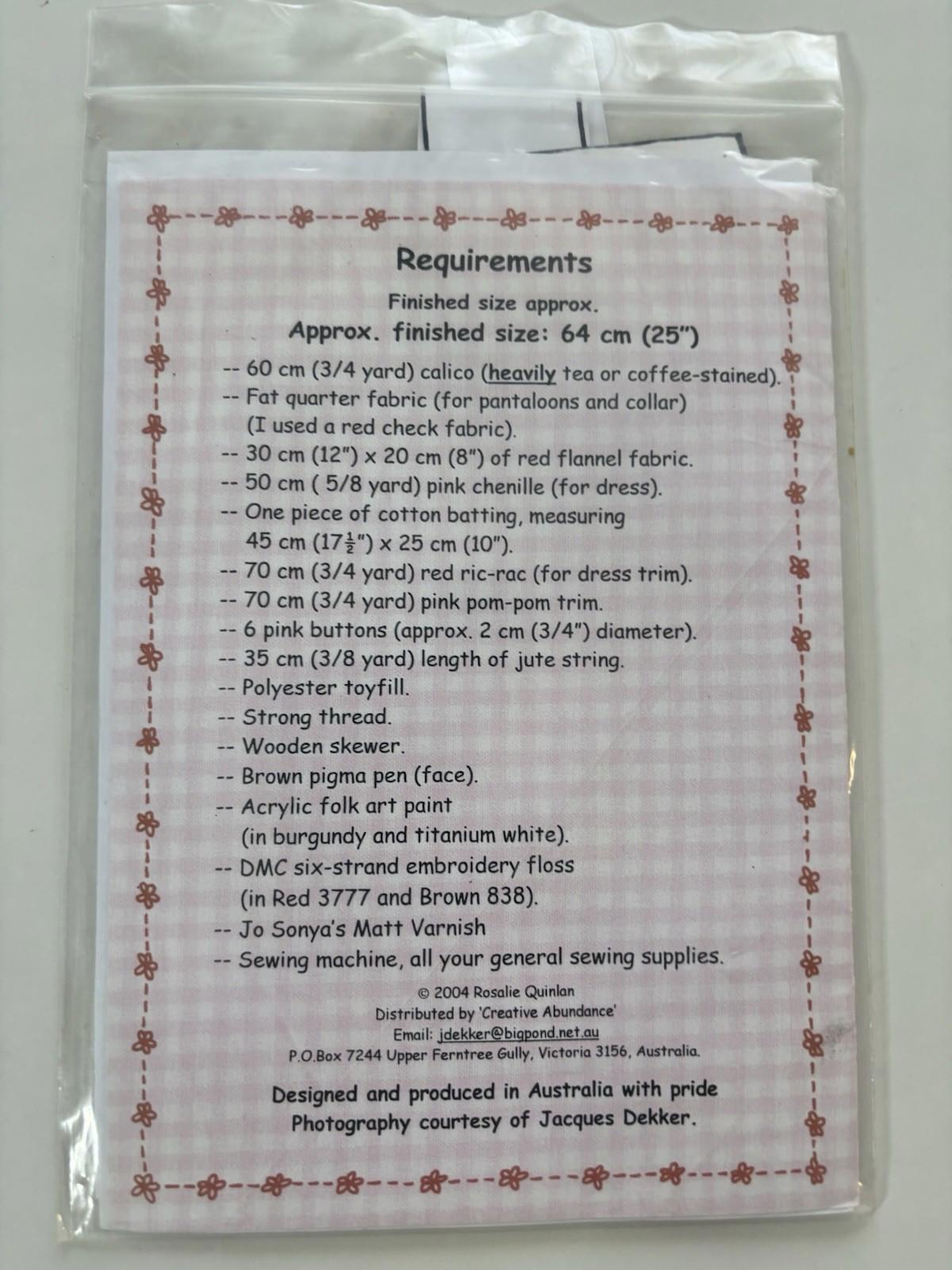 Rosalie Quinlan - Gracie - Patchwork Cottagecore Simple Stitchery Pattern - Come Sell Nearly Anything