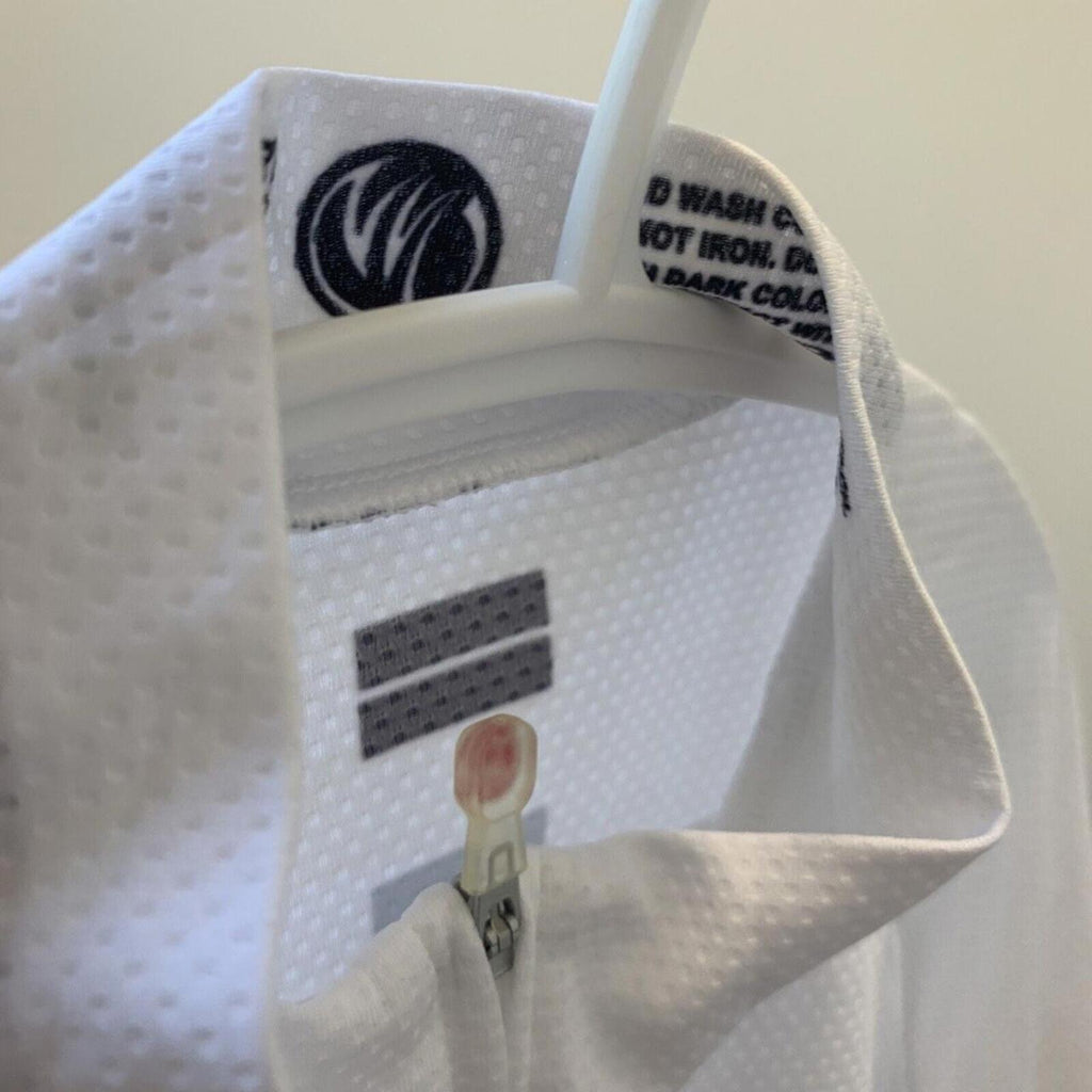 Nimble Wear Race Cut White Flight Centre Bike Shirt Size M Active Travel. T6-14 - Come Sell Nearly Anything