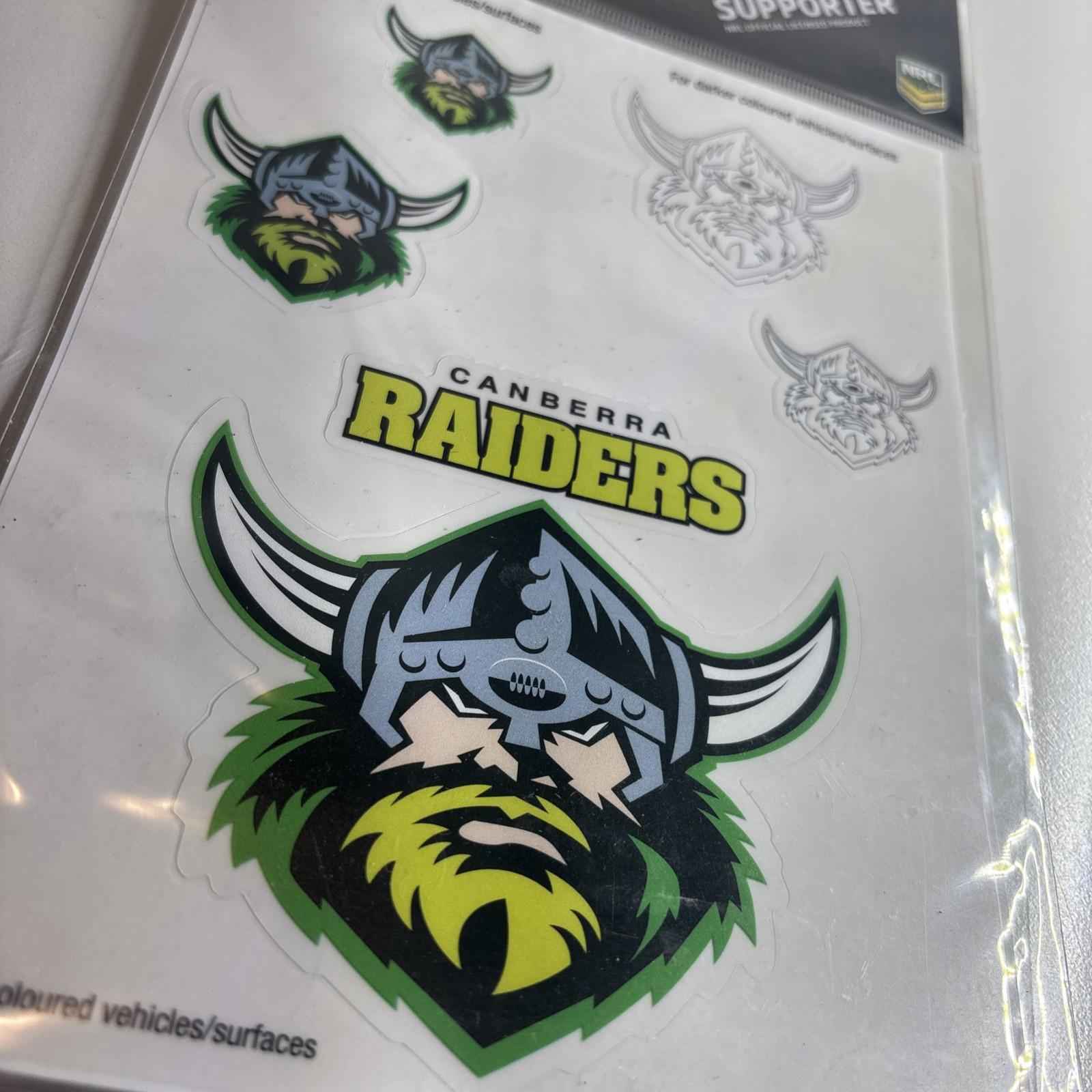 NRL Canberra Raiders Team Logo UV Car Decal Stickers 2-Pack