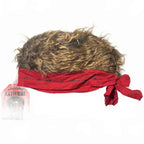 Billy Bob Bandanas with Attitude Novelty Red/Brown Faux Hair Bandana