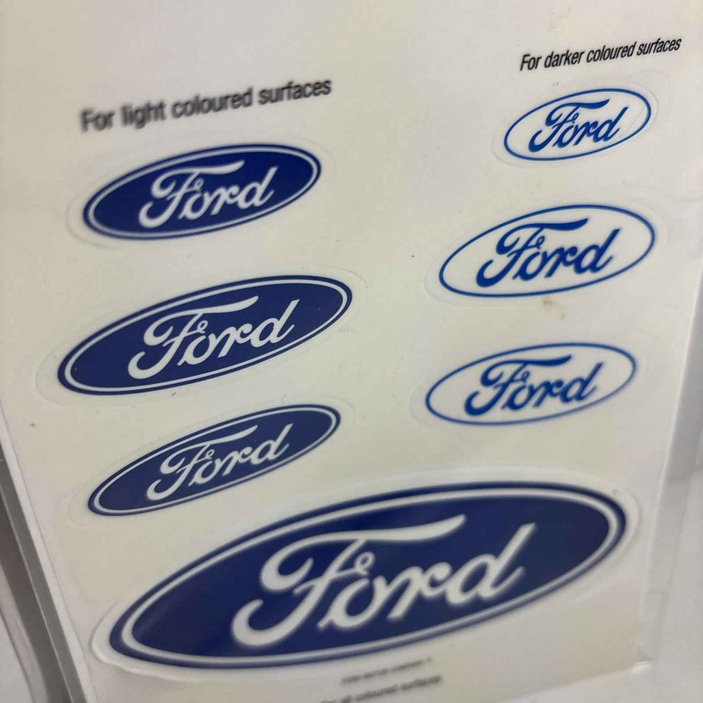 FORD BLUE OVAL 7 PACK SEE THRU WINDOW LOGO STICKER DECAL  MOTOR COMPANY