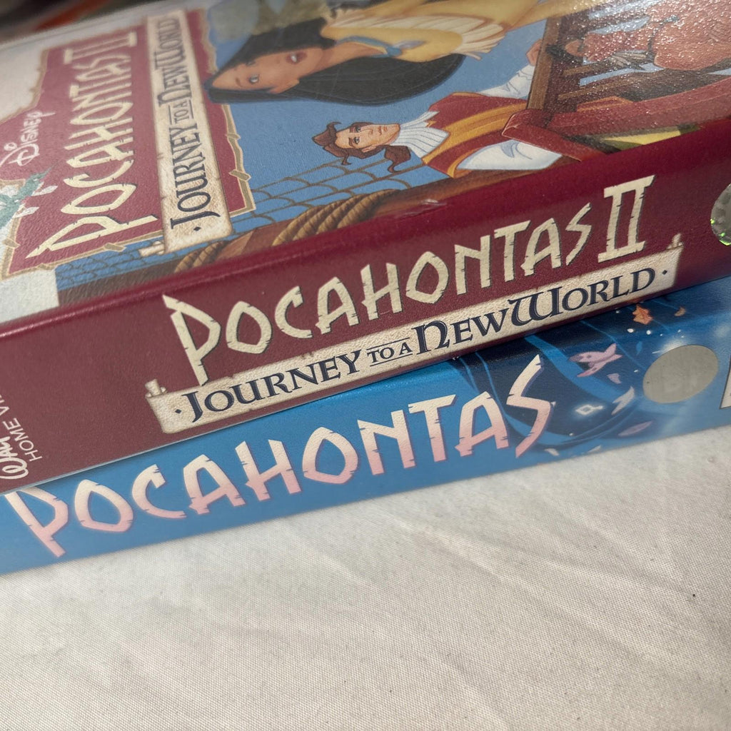Walt Disney - Pocahontas & Pocahontas 2 Journey To A New World On VHS Video Tape - Come Sell Nearly Anything