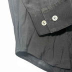 Plot Large Black Long Sleeve Vintage Shirt with Graphic Print