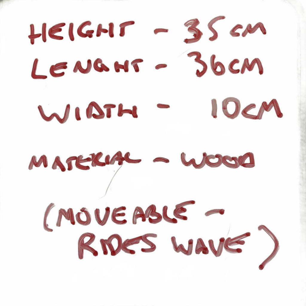 Handcrafted Wooden Model Ship 35cm Decorative Nautical Sculpture #NauticalDecor