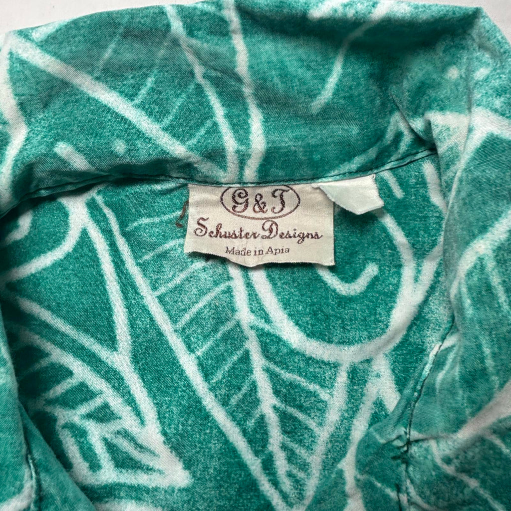 G&T Schuster Designs Mens Samoa Shirt Size L Summer Vintage Tropical