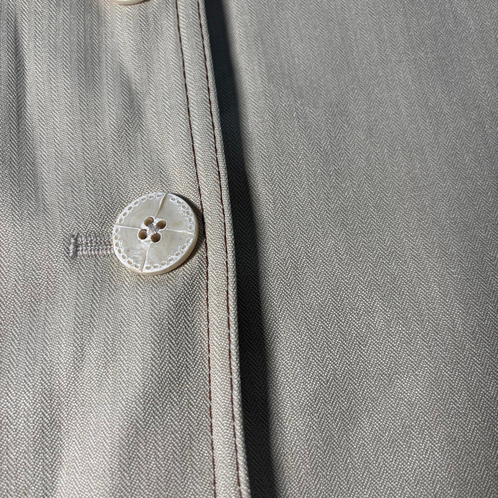 Covers Women's Button Skirt Size 14 Beige Classic Vintage BNWT