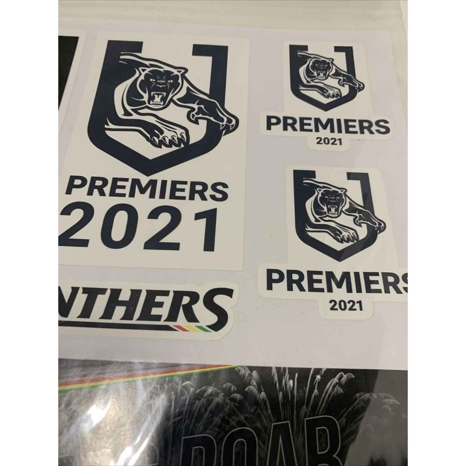 Penrith Panthers NRL 30cm Decal  Sticker Sheet 2021 Premiers Premiership Vinyl