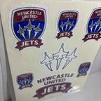 Newcastle Jets A-League 4WD Car Bike 7 Decal Sticker Sheet