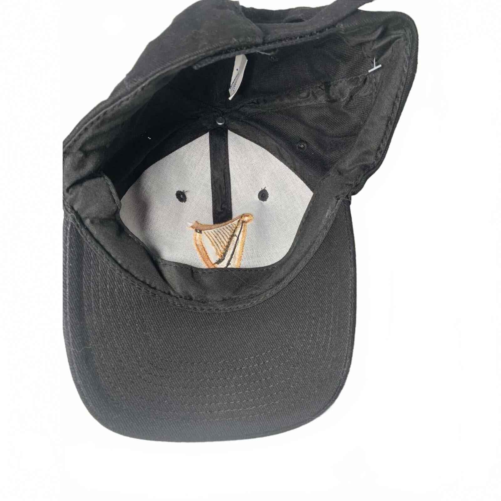 Guinness Embroidered Baseball Cap, Logo Cotton Hook and Loop Adjusted.