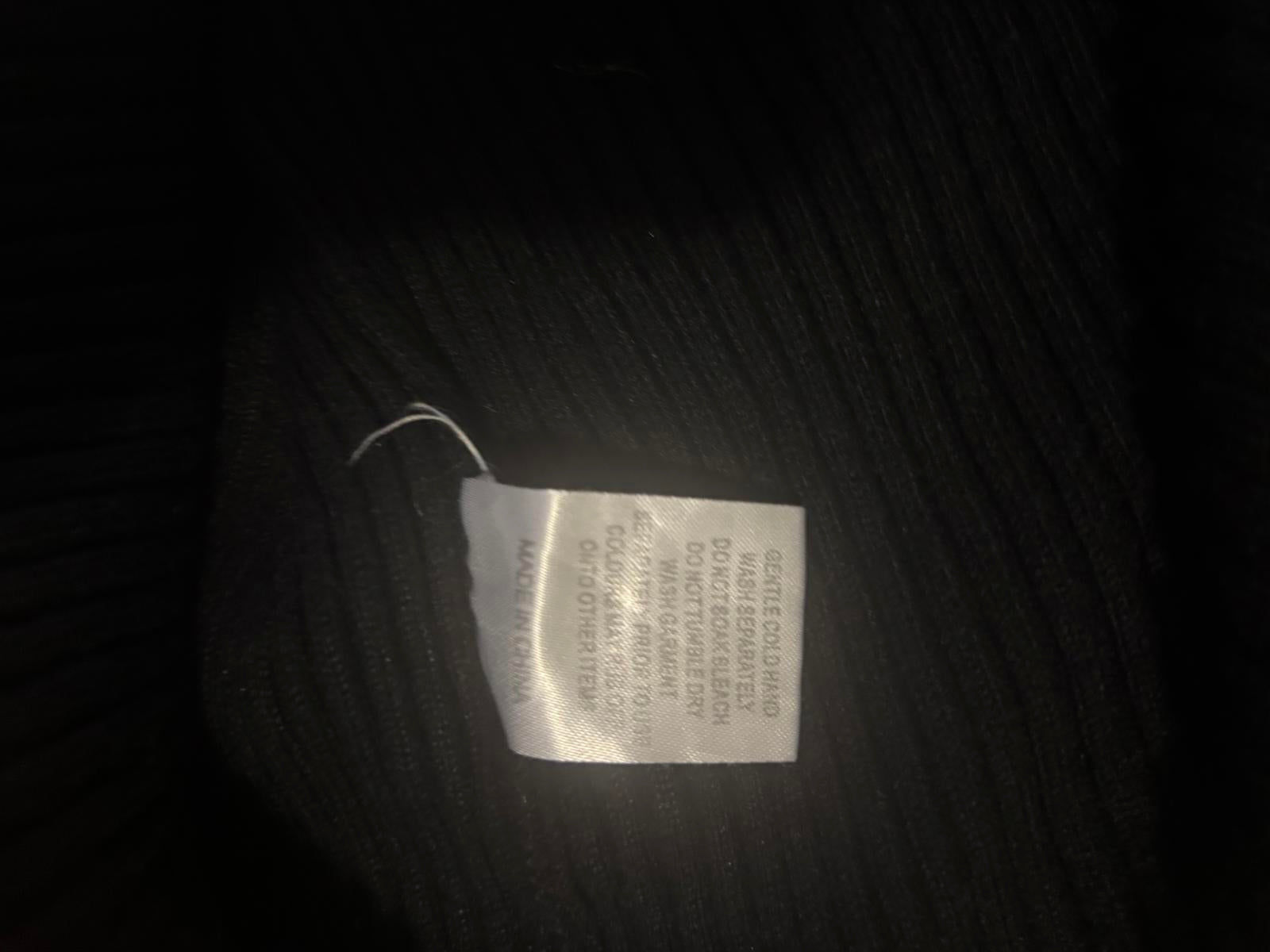 Valleygirl Black Ribbed Long Sleeve Knit Dress - Come Sell Nearly Anything