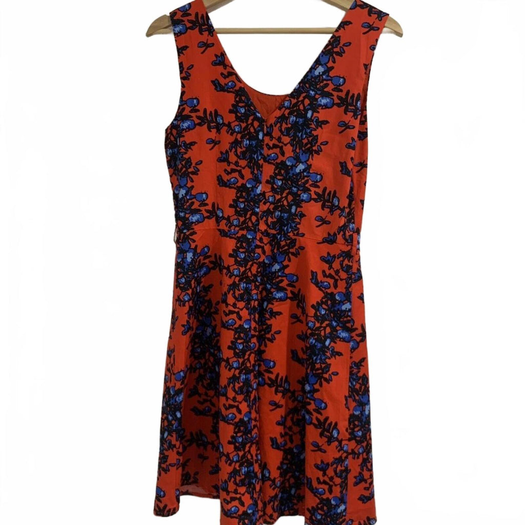 Stella Shift Dress Womens Size 10 Red Floral Sleeveless Lined Round Neck. - Come Sell Nearly Anything