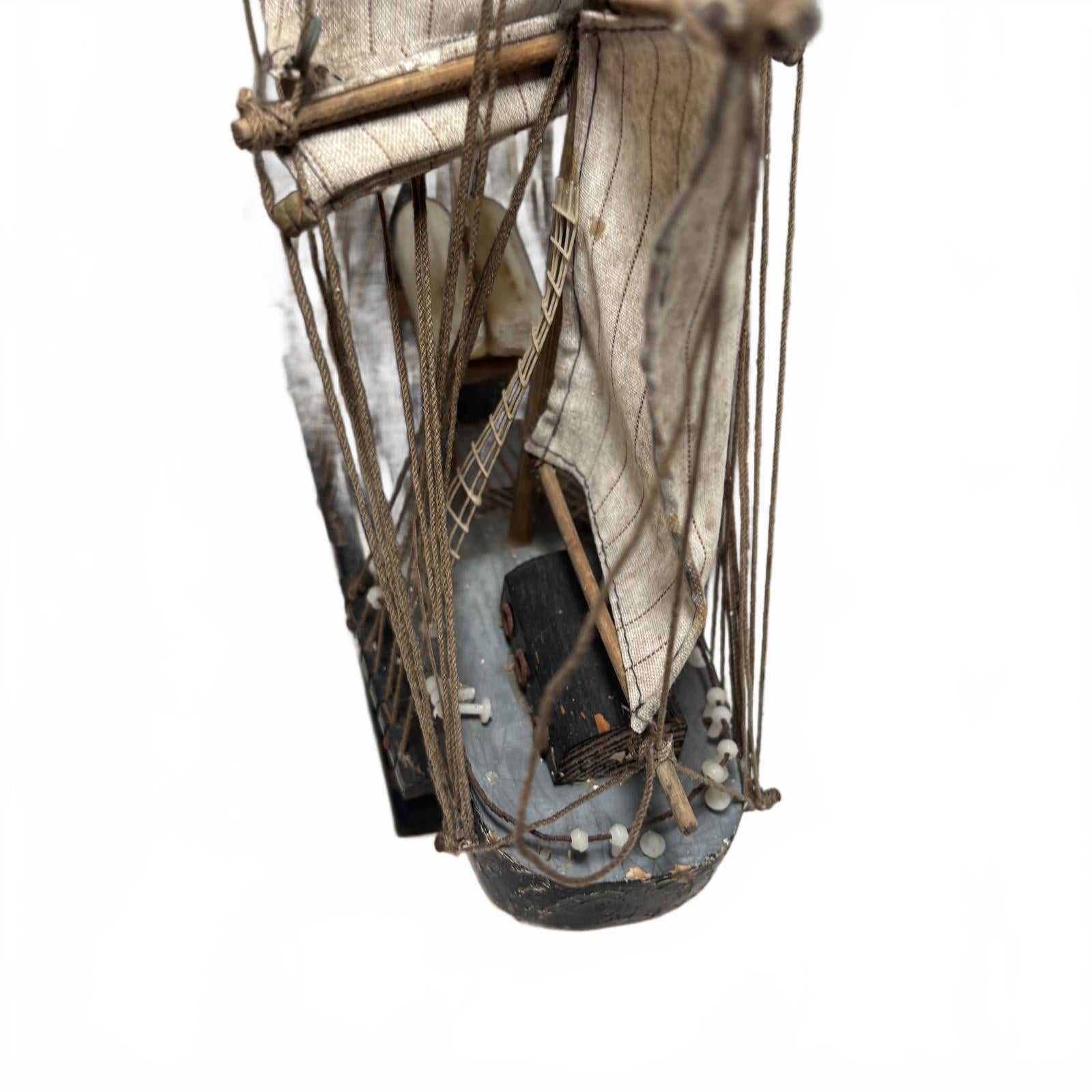 Wood and Canvas Model Ship 50cm