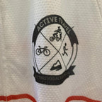 Nimble Wear Race Cut White Flight Centre Bike Shirt Size M Active Travel. T6-14 - Come Sell Nearly Anything