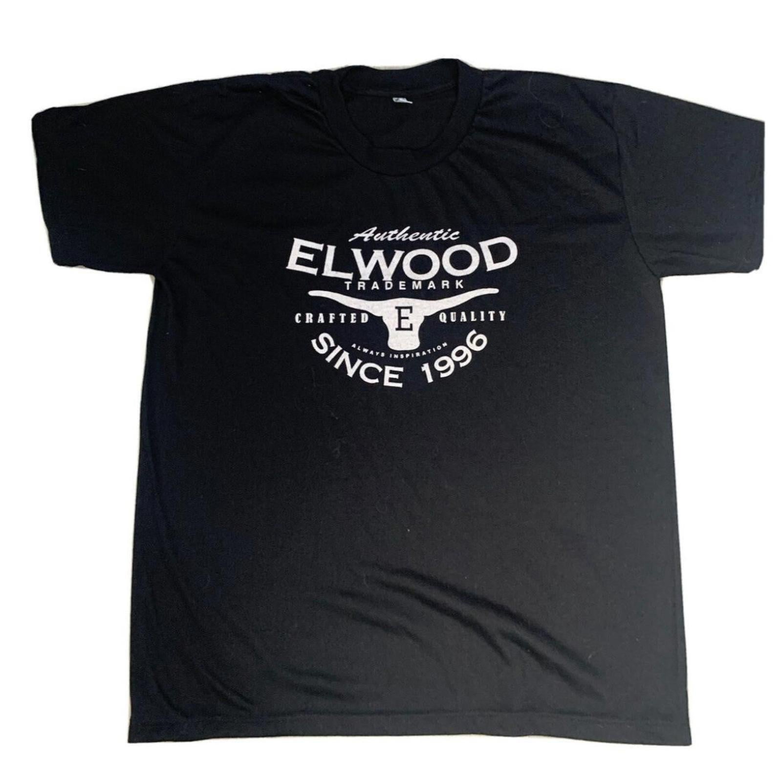 Vintage Elwood Tee S/Sleeve Casual T-shirt Crew Tops XL Bull Horns - Come Sell Nearly Anything