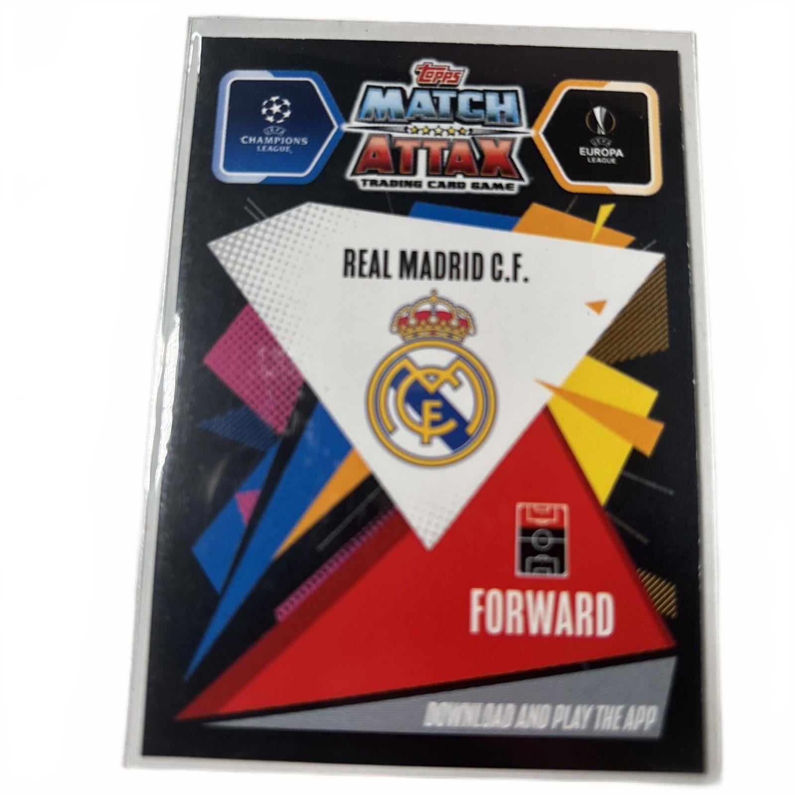 Rodrygo 2021-22 Topps Match Attax UEFA Champions League #HT1 Hat Trick Hero Foil