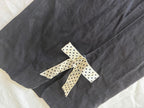 Black Women's Pants with Polka Dot Bow Detail Size 16 - Come Sell Nearly Anything