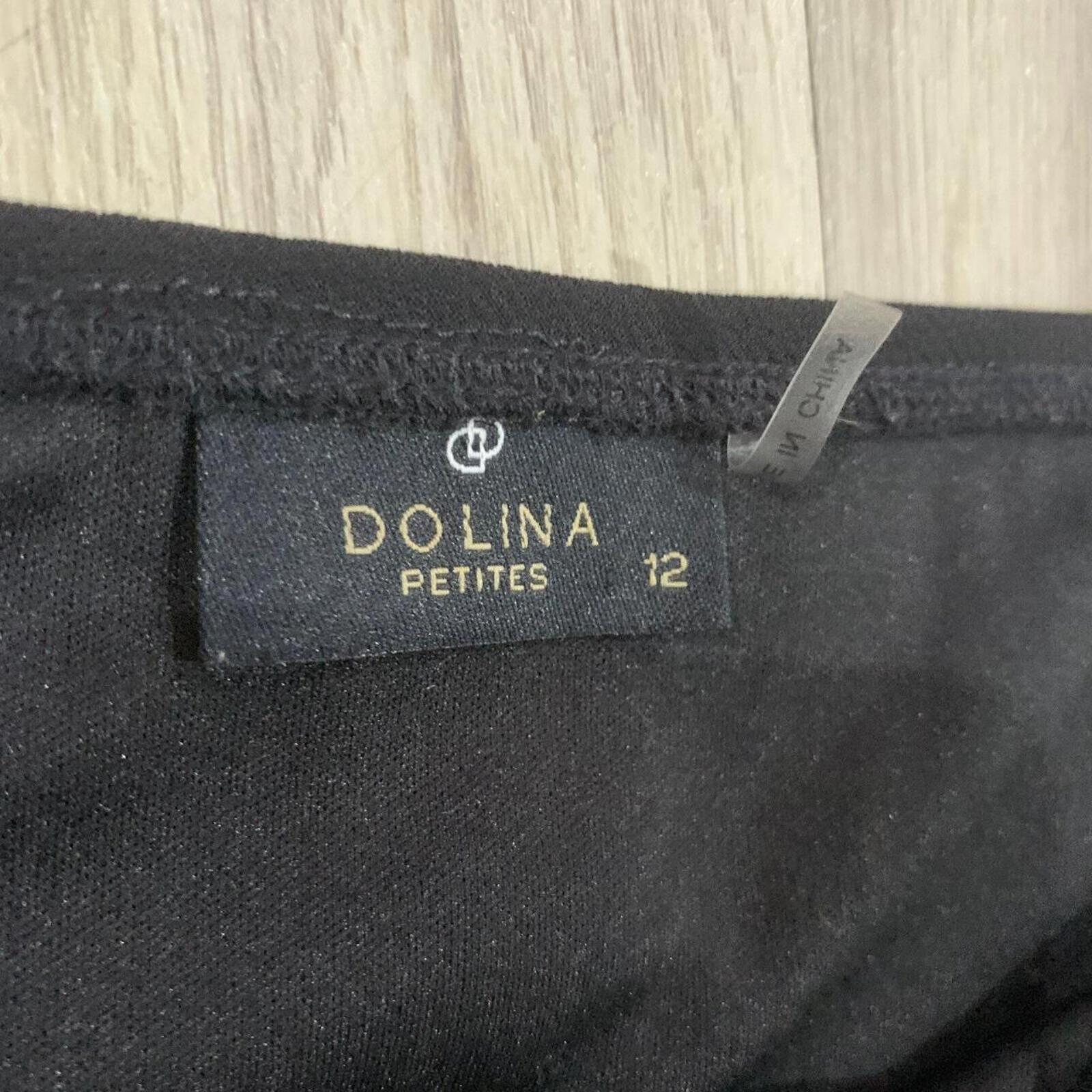 Dolina Petites Skirt   -  Size 12. -   Great Condition   - Black VGC - Come Sell Nearly Anything