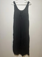 Black Long Dress by Angle Biba size 12 90s Goth Emo Grunge - - Come Sell Nearly Anything