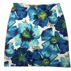 Chico Loco Women's Floral Skirt Size 14 Blue White Green #WomensSkirt #FloralSkq - Come Sell Nearly Anything