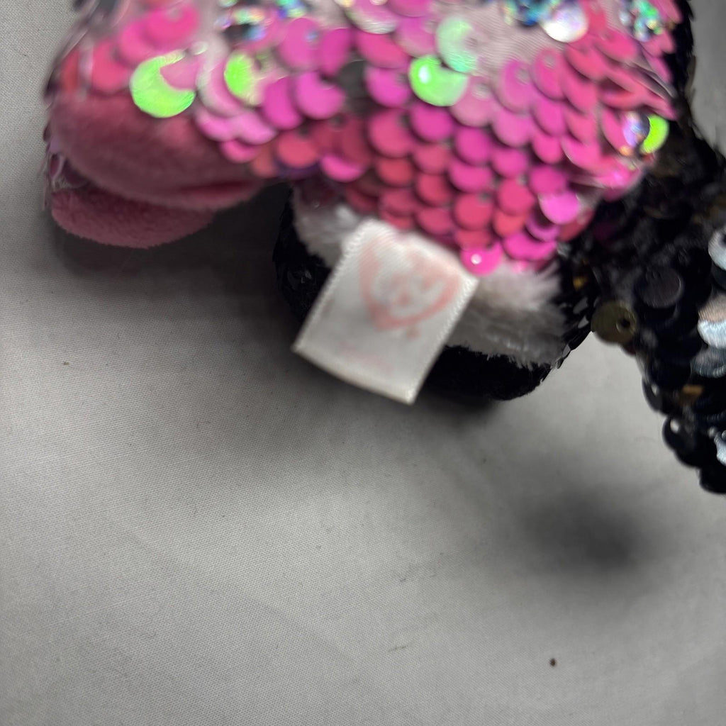 Ty Beanie Boos Flippables 6" MALIBU the Color Changing Sequins Cat Plush