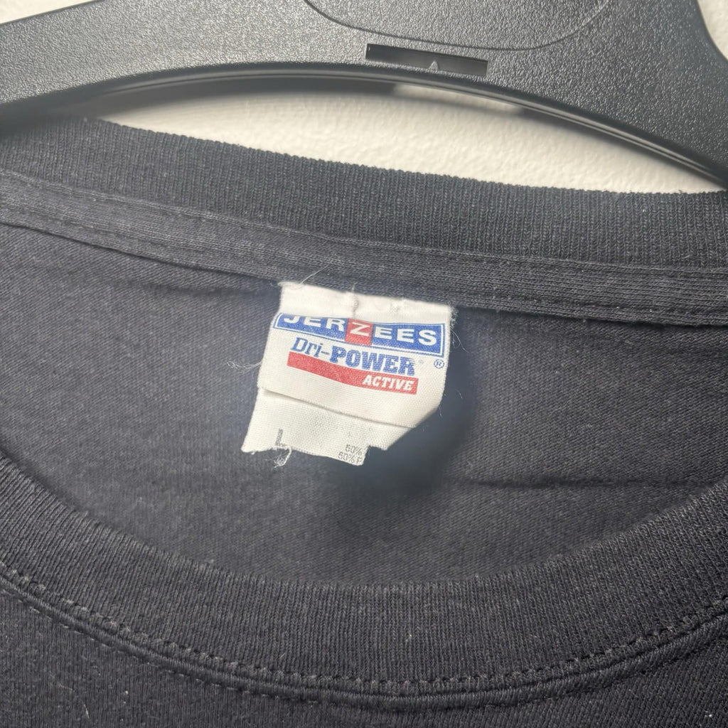 Hitman Baseball T Shirt jerzees Black Logo Tee Short Sleeve Adult Size L T4-04 - Come Sell Nearly Anything