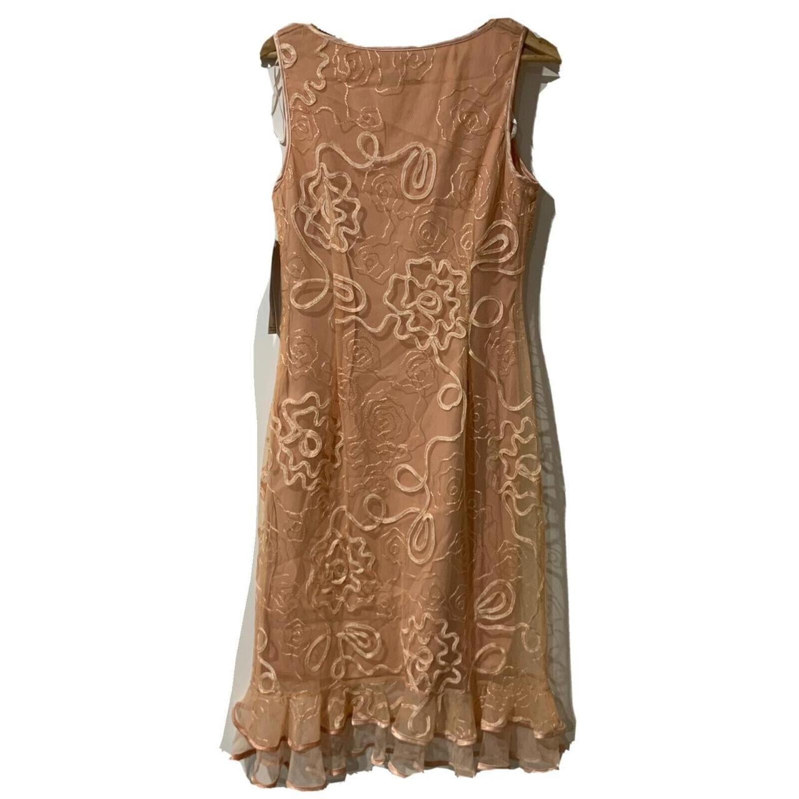 VINTAGE LIGHT Cream DRESS / Formal Evening BY Lounge Size 10 BNWT. - Come Sell Nearly Anything