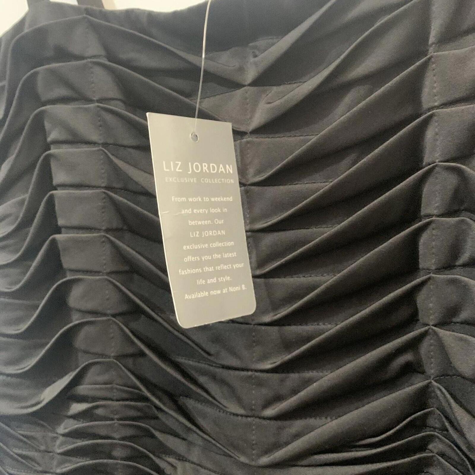 LIZ JORDAN Ladies Black Silluette Formal Evening Party Midi Dress- Size 14 bnwt - Come Sell Nearly Anything