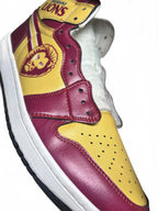 Brisbane Lions Men's Sneakers Size 10 Maroon Yellow Sportswear