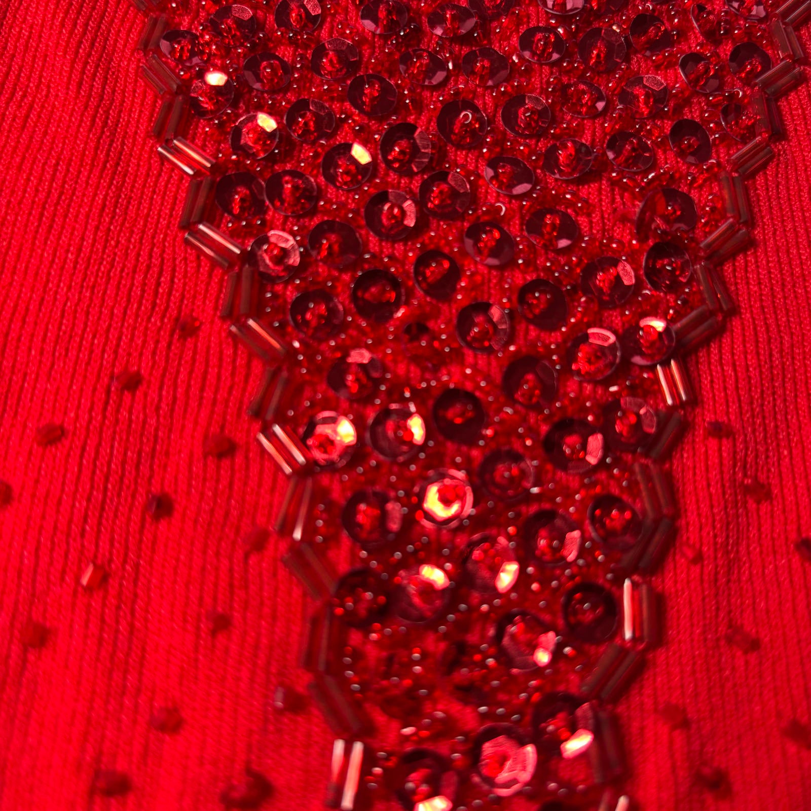 Yagmour Women's Red Embellished Sweater - Come Sell Nearly Anything