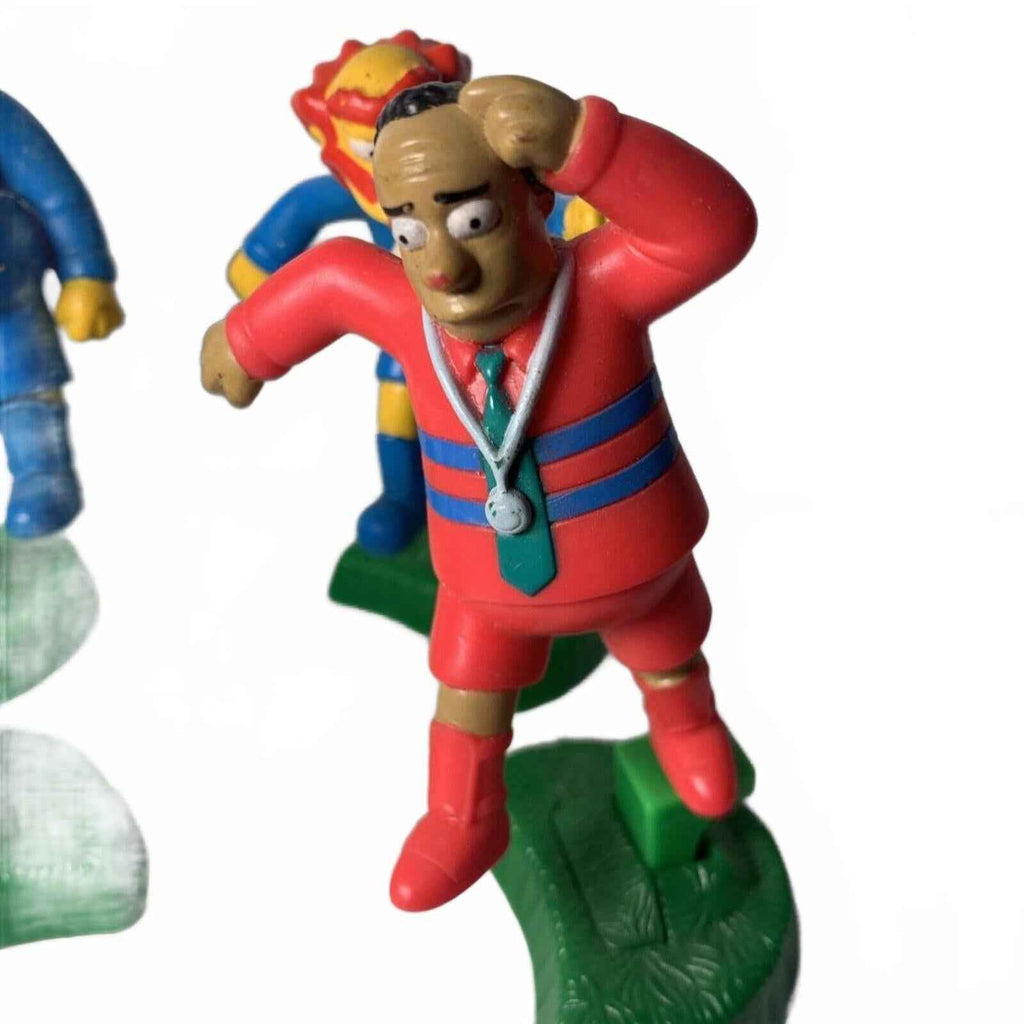 The Simpsons Soccer Burger King Table Football Toy Figures Bart Lisa Krusty Set.