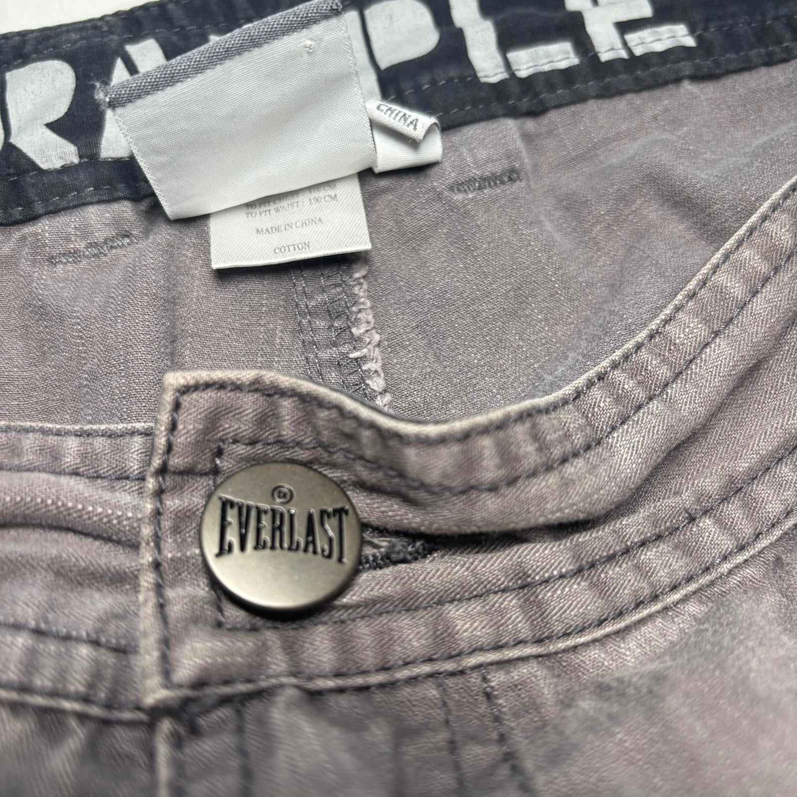 Everlast XXL Men's GRAPPLE Cargo Shorts Brown Cotton #Menswear